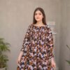 Winter-Cotton Linen Black Floral - Image 5