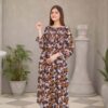 Winter-Cotton Linen Black Floral - Image 3