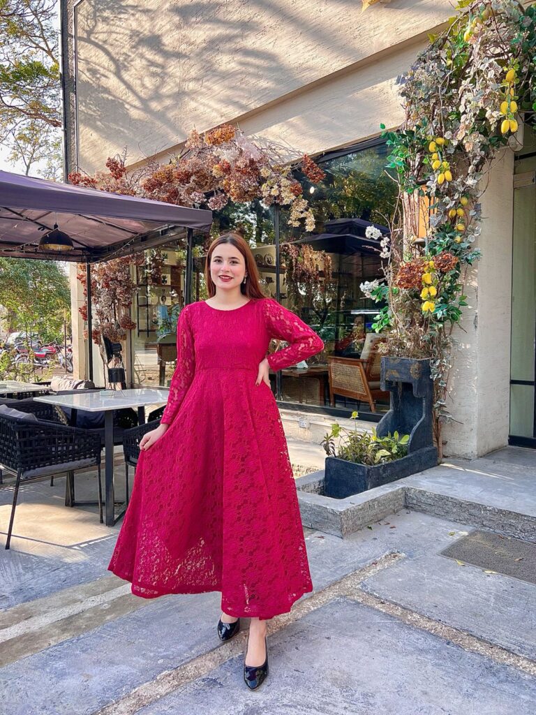 MAUVE GREY-Chiffon Dress – Haleema Shazia