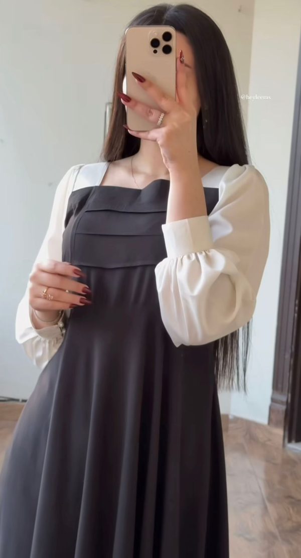 Black And White Love Dress - Image 8
