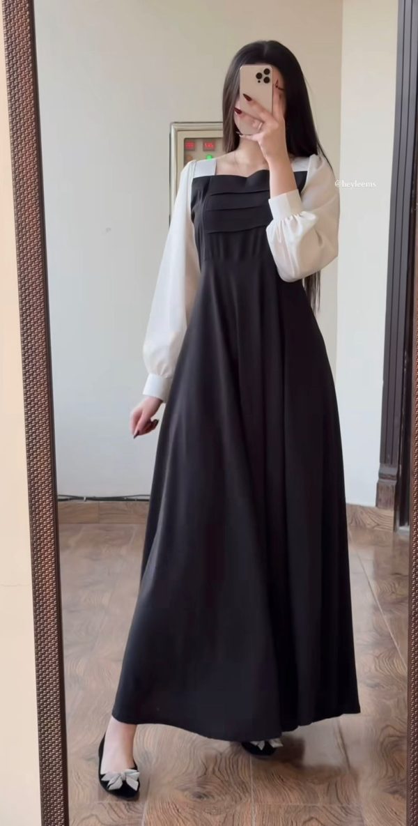 Black And White Love Dress - Image 7
