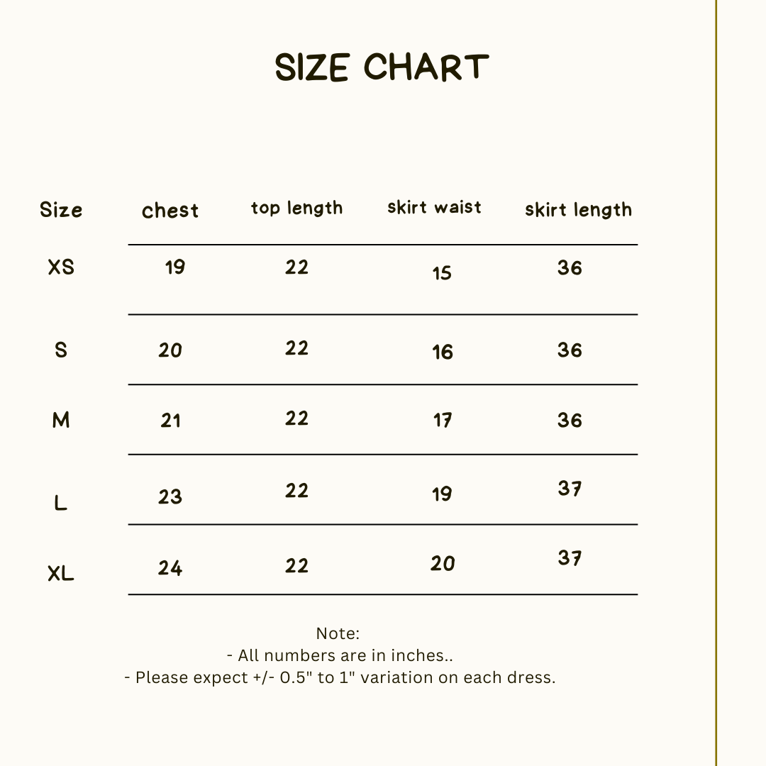 Green Doted Top and OffWhite Skirt - Image 2