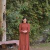 Brown Polka Dots Long Dress - Image 7