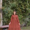 Brown Polka Dots Long Dress - Image 4