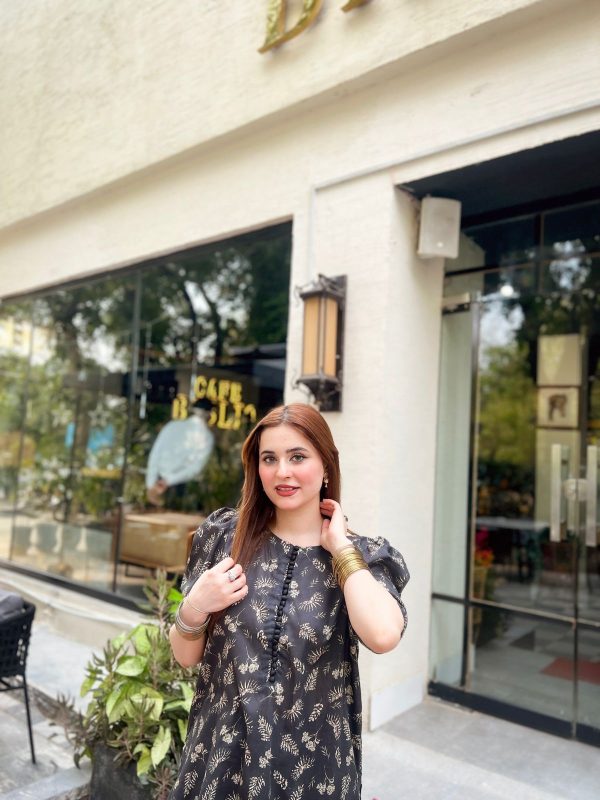 Lawn-Black Farshi Shalwar Kameez - Image 5