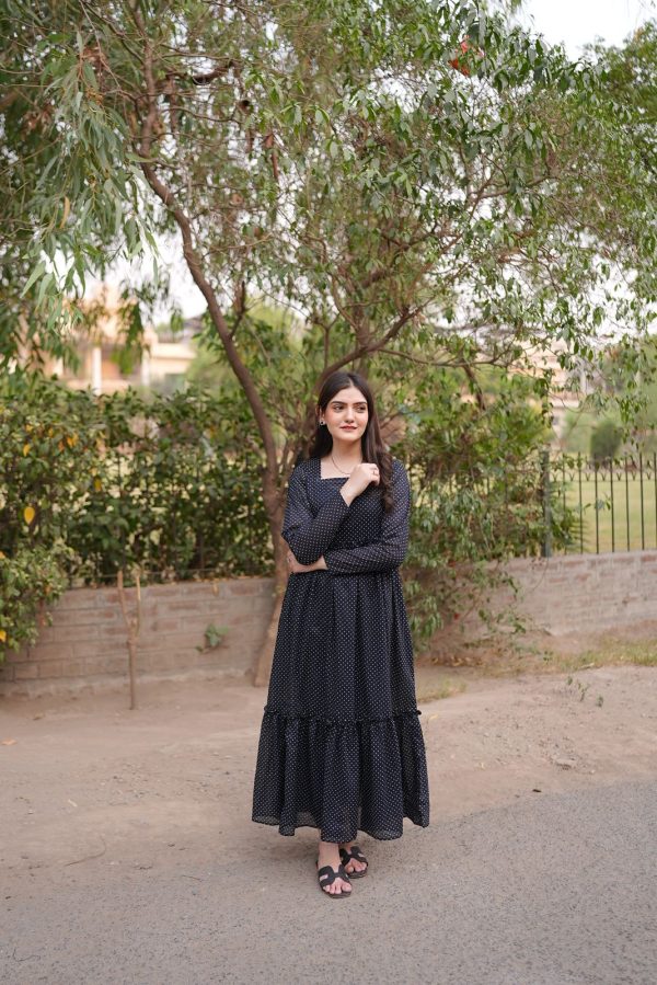Lawn-Black Polka Dots - Image 9