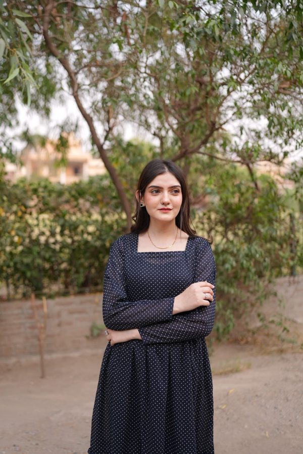 Lawn-Black Polka Dots - Image 4