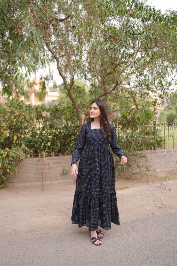 Lawn-Black Polka Dots - Image 7