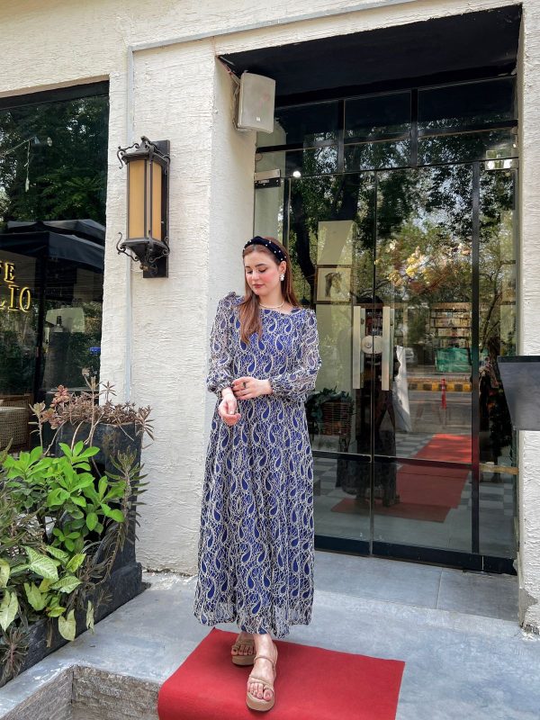 Serene Saphhire Net Dress - Image 14