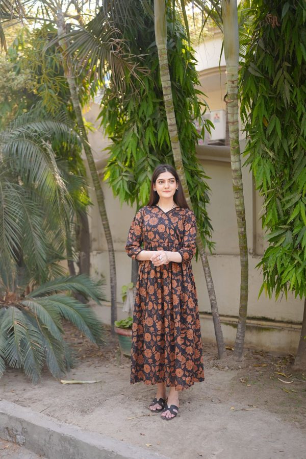 Lawn-Autumn Rose Dress - Image 12