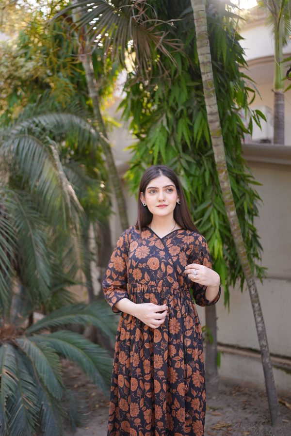 Lawn-Autumn Rose Dress - Image 11