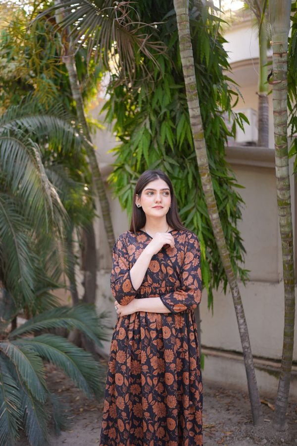 Lawn-Autumn Rose Dress - Image 10