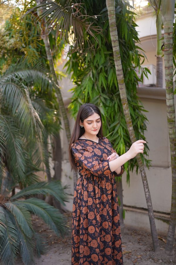 Lawn-Autumn Rose Dress - Image 9