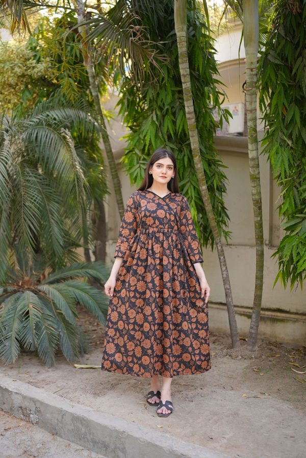 Lawn-Autumn Rose Dress - Image 8