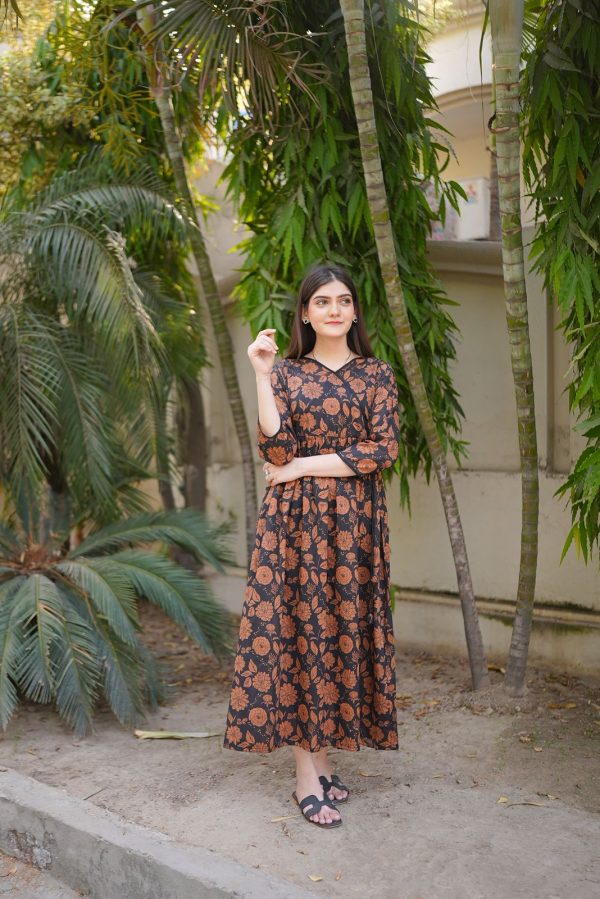 Lawn-Autumn Rose Dress - Image 7