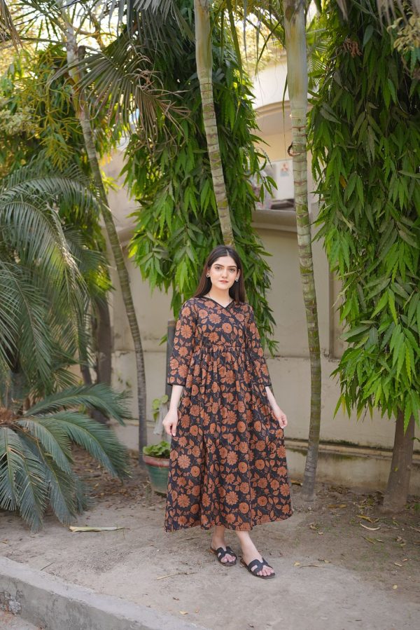 Lawn-Autumn Rose Dress - Image 13