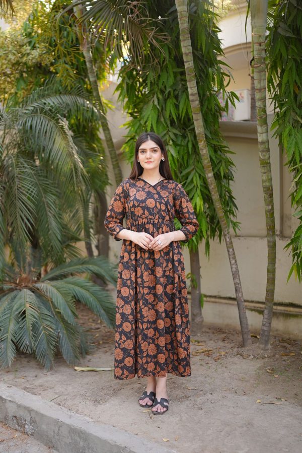 Lawn-Autumn Rose Dress - Image 6