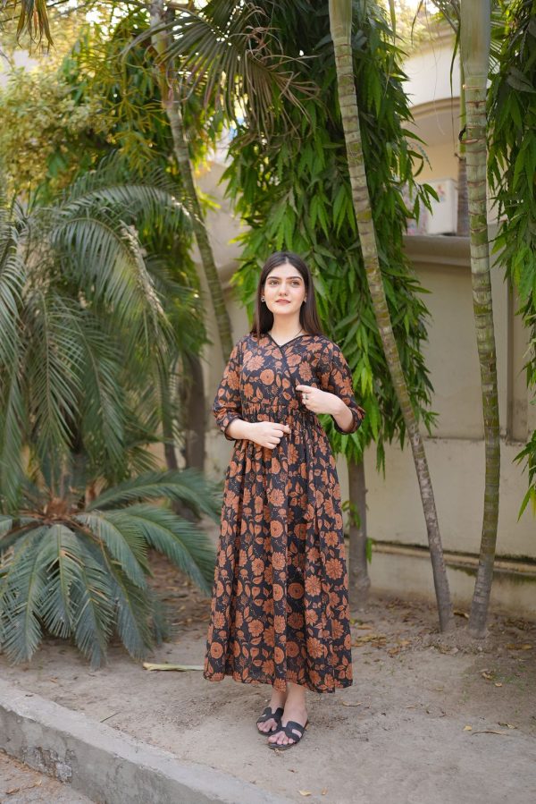 Lawn-Autumn Rose Dress - Image 5