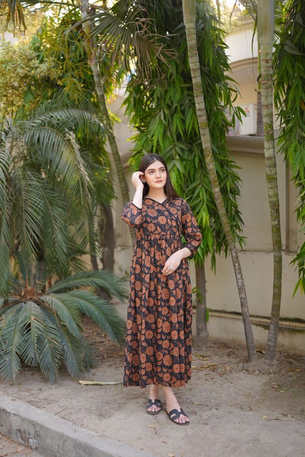 Lawn-Autumn Rose Dress - Image 3
