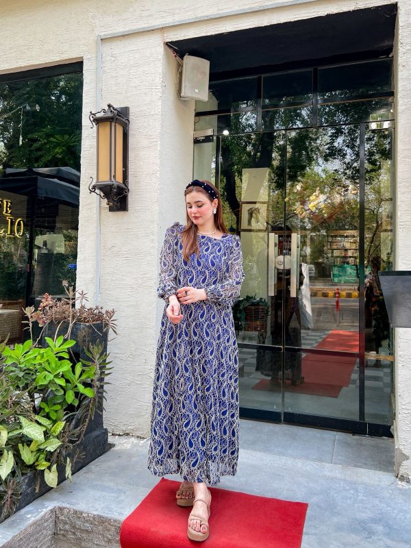 Serene Saphhire Net Dress - Image 10