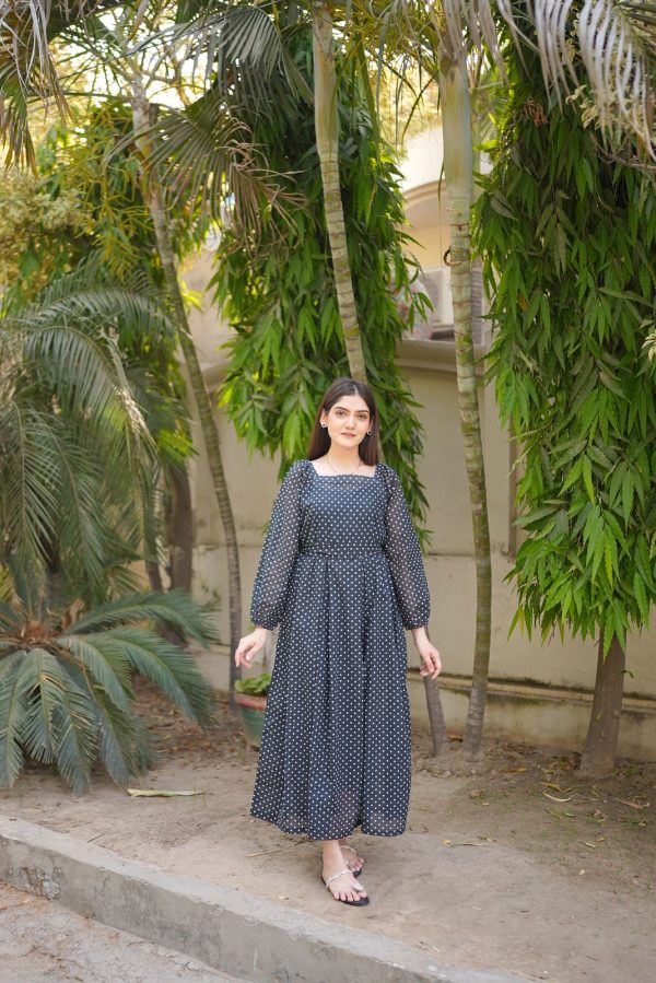 Lawn-Black Polka Dots - Image 7