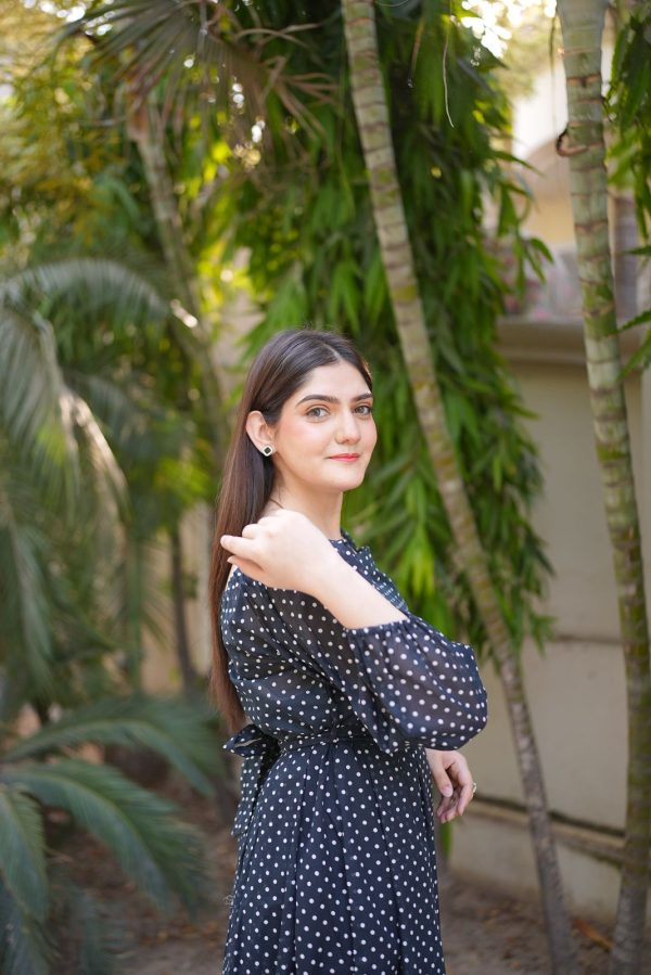 Lawn-Black Polka Dots - Image 6