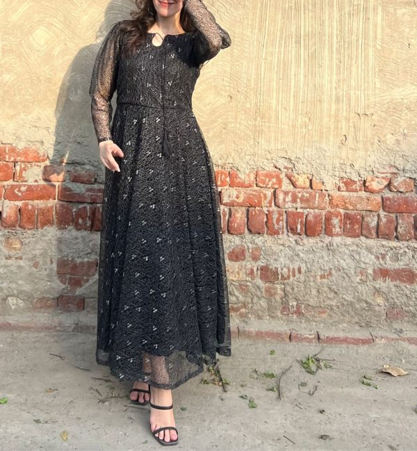 Black Moonlit Mesh