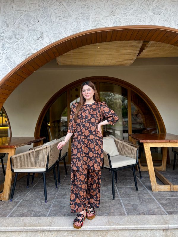 Lawn-Autumn Rose Shalwar Kameez