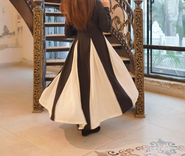 Onyx Black and White Dress - Image 8