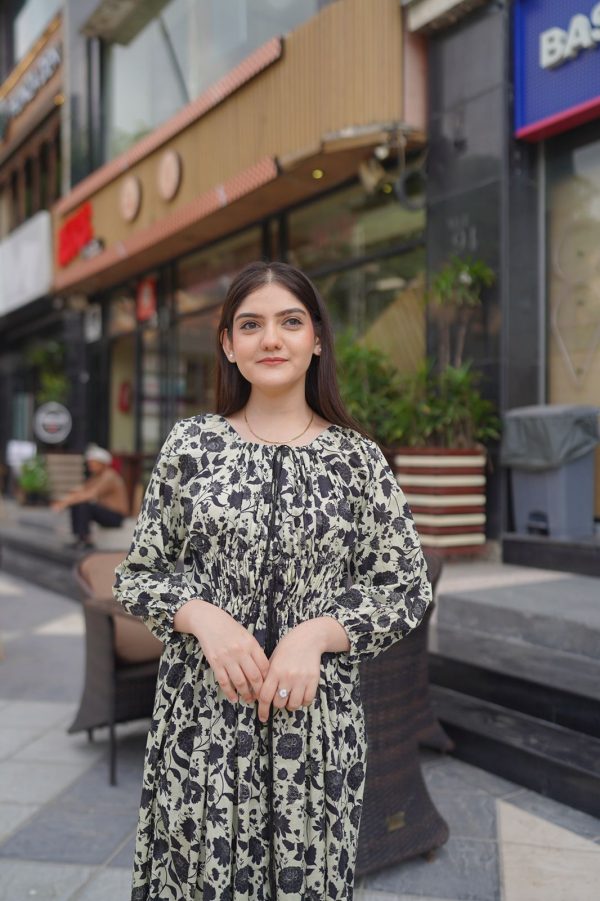 Lawn-Vyna Black and White Dress - Image 10