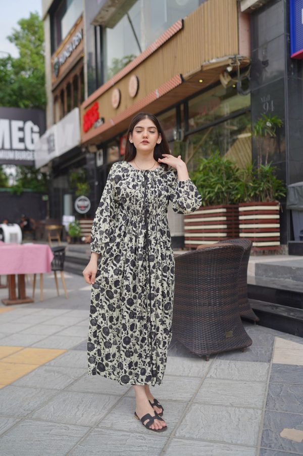 Lawn-Vyna Black and White Dress - Image 9
