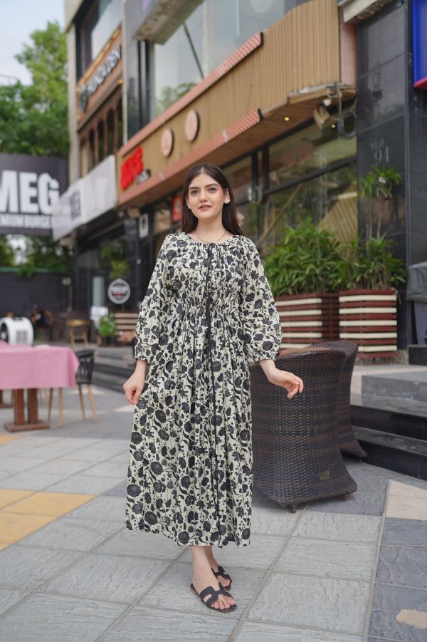 Lawn-Vyna Black and White Dress - Image 5