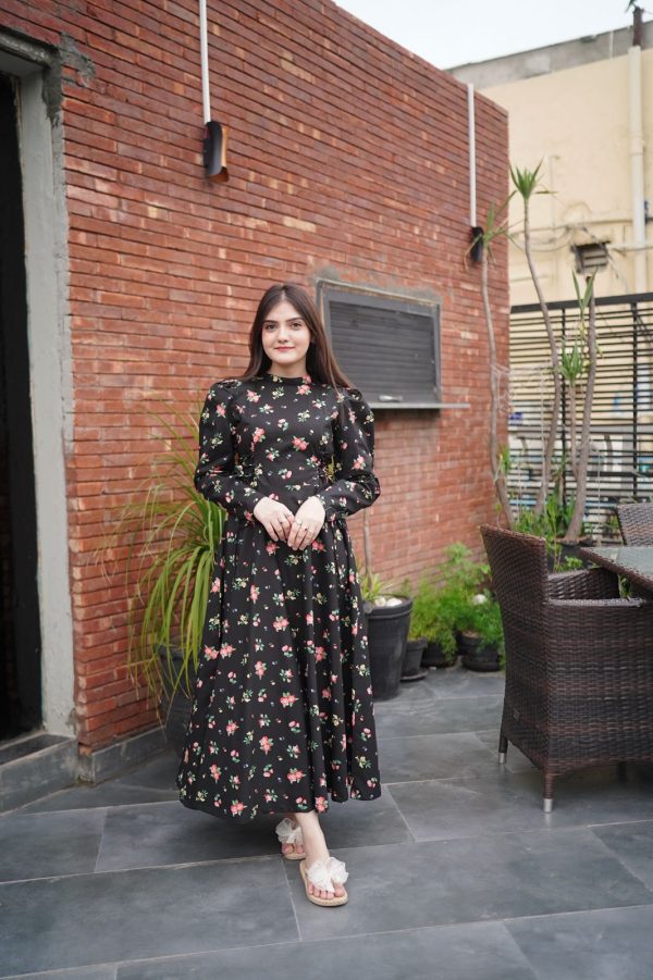 Cotton Eden Black Victoria Dress - Image 7