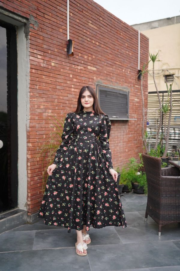 Cotton Eden Black Victoria Dress