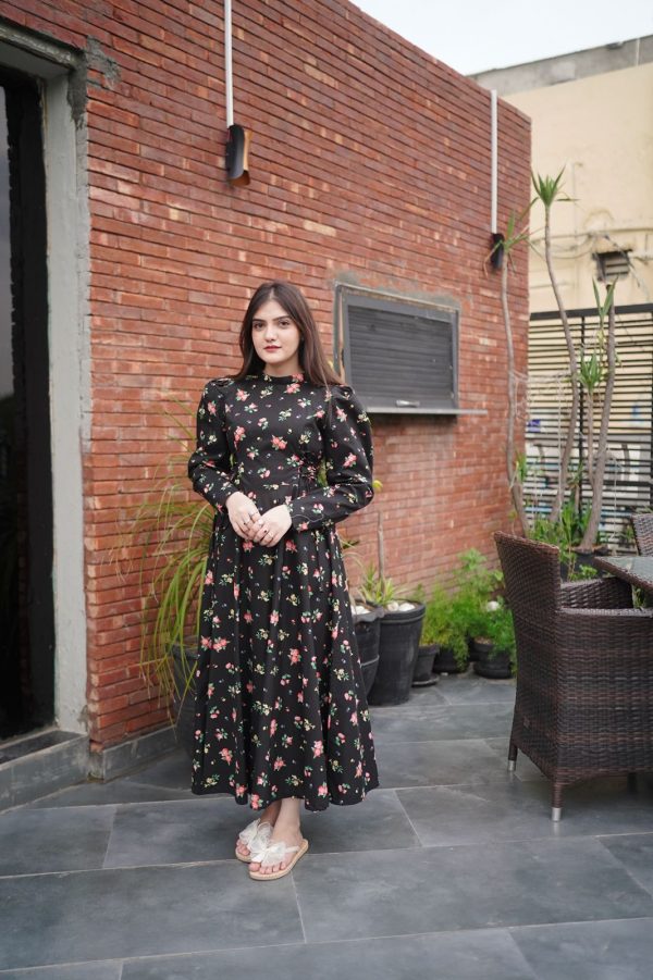 Cotton Eden Black Victoria Dress - Image 8