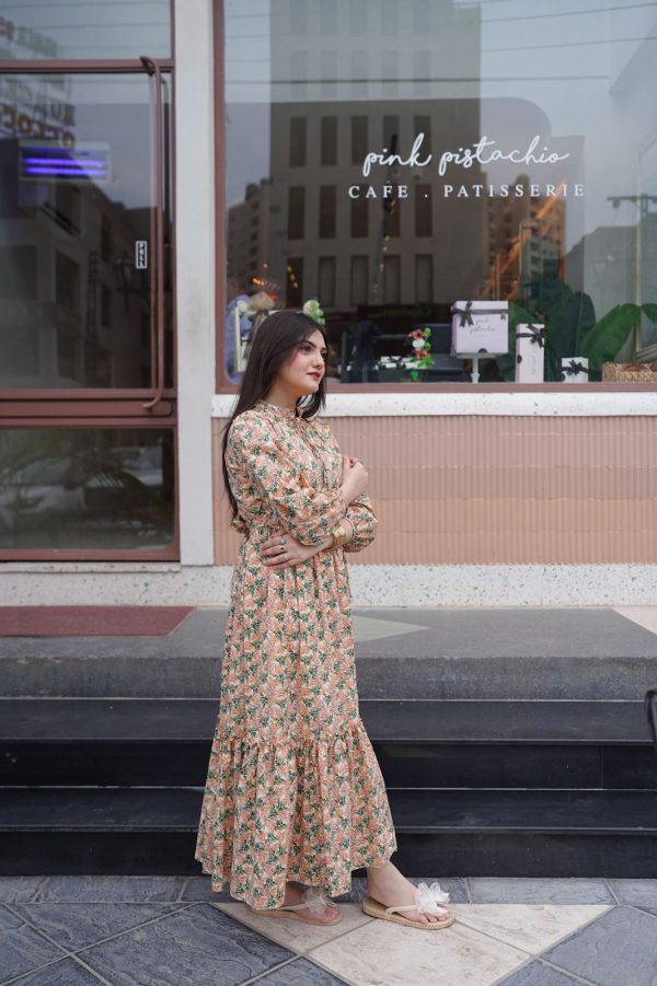 Floral Harmony Long Dress - Image 8