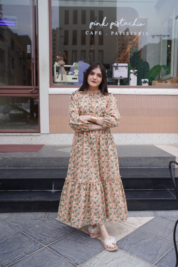 Floral Harmony Long Dress - Image 3