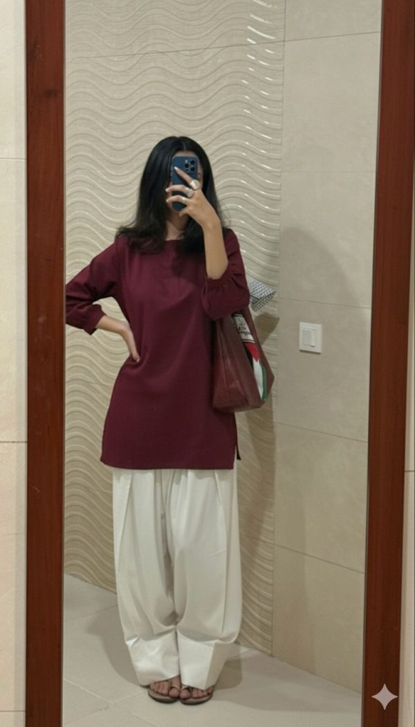 Marina - Maroon Farshi Set - Image 6