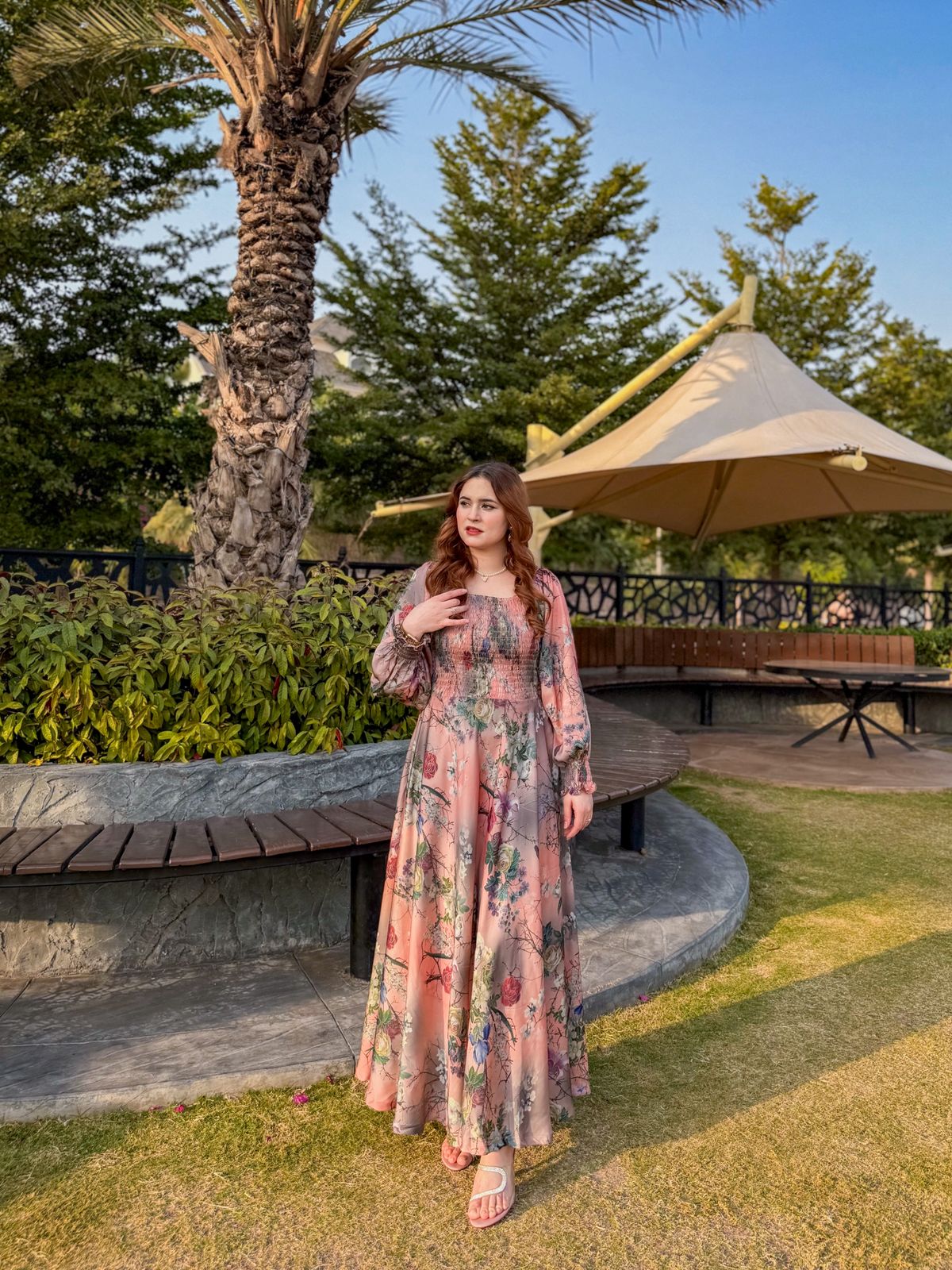 Bloom Haven Silk Dress - Image 6