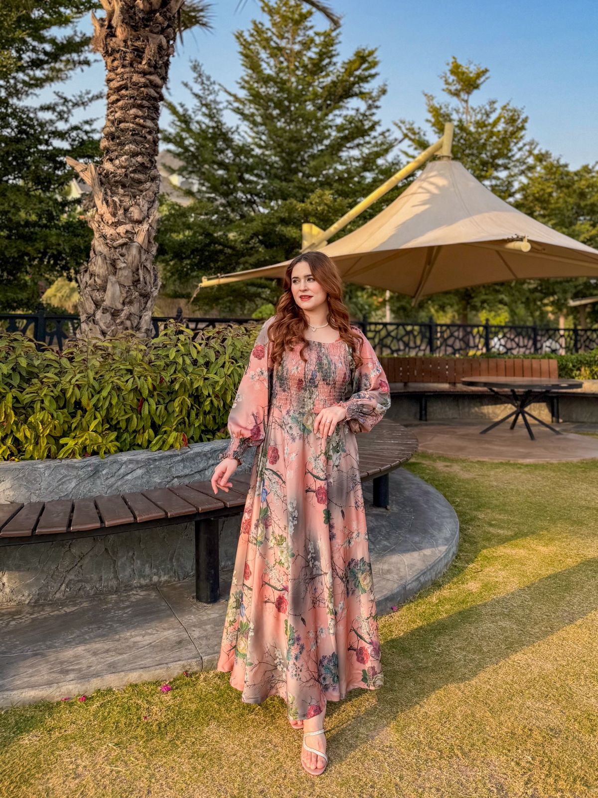 Bloom Haven Silk Dress - Image 10