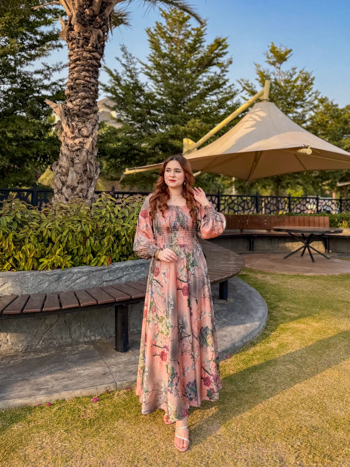 Bloom Haven Silk Dress - Image 8