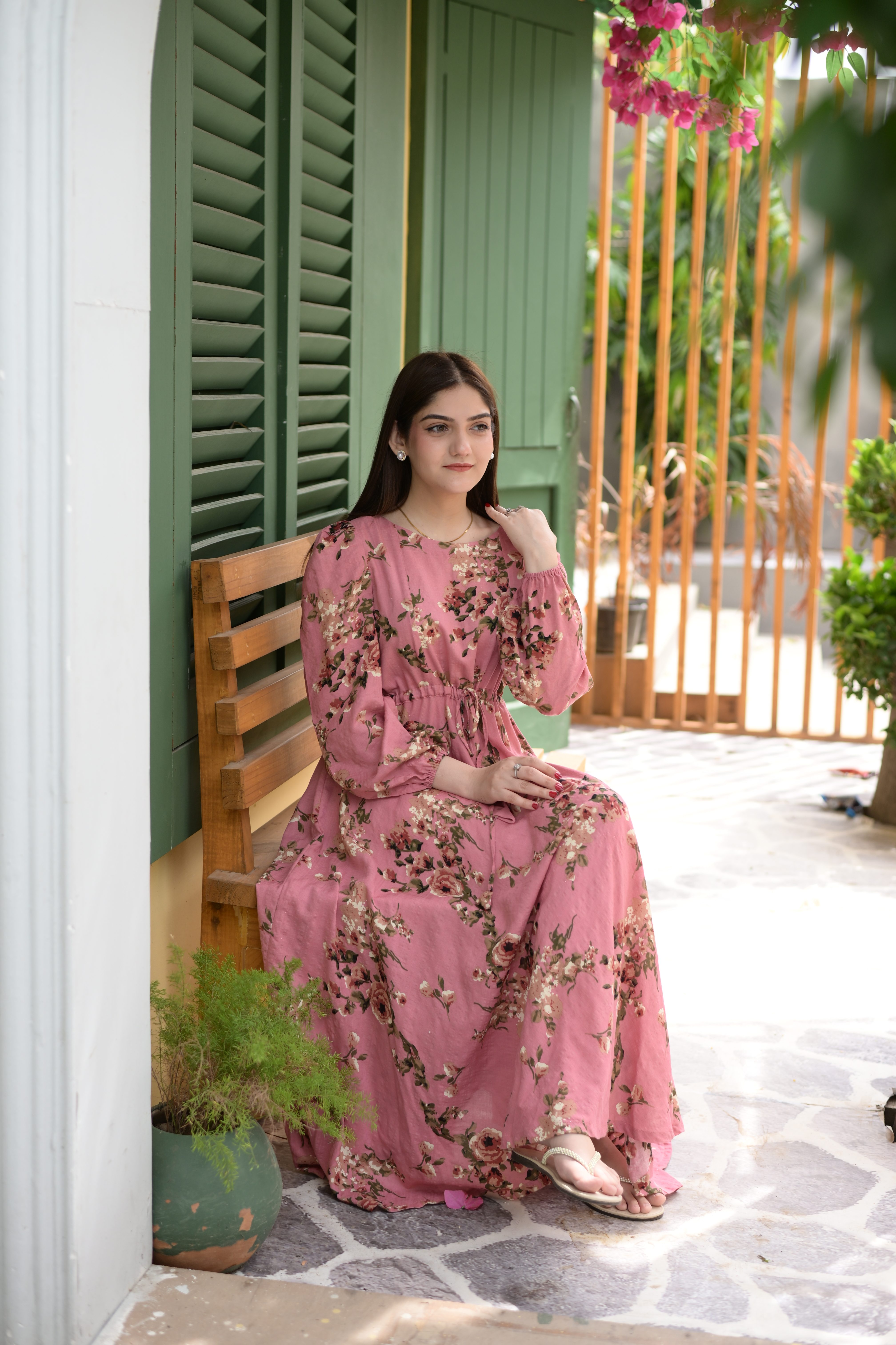 Baby Pink Rose Dress - Image 4