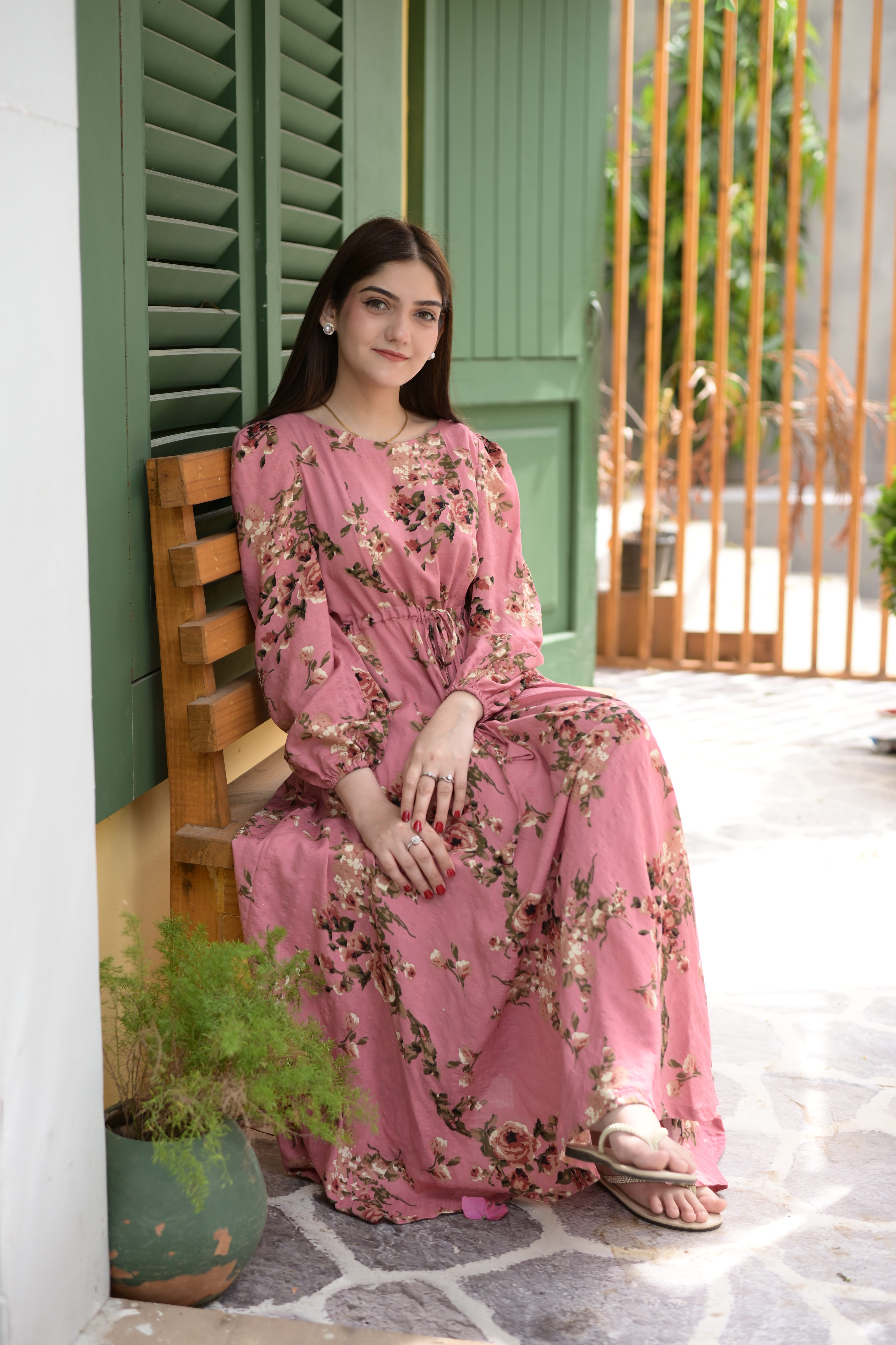 Baby Pink Rose Dress - Image 6