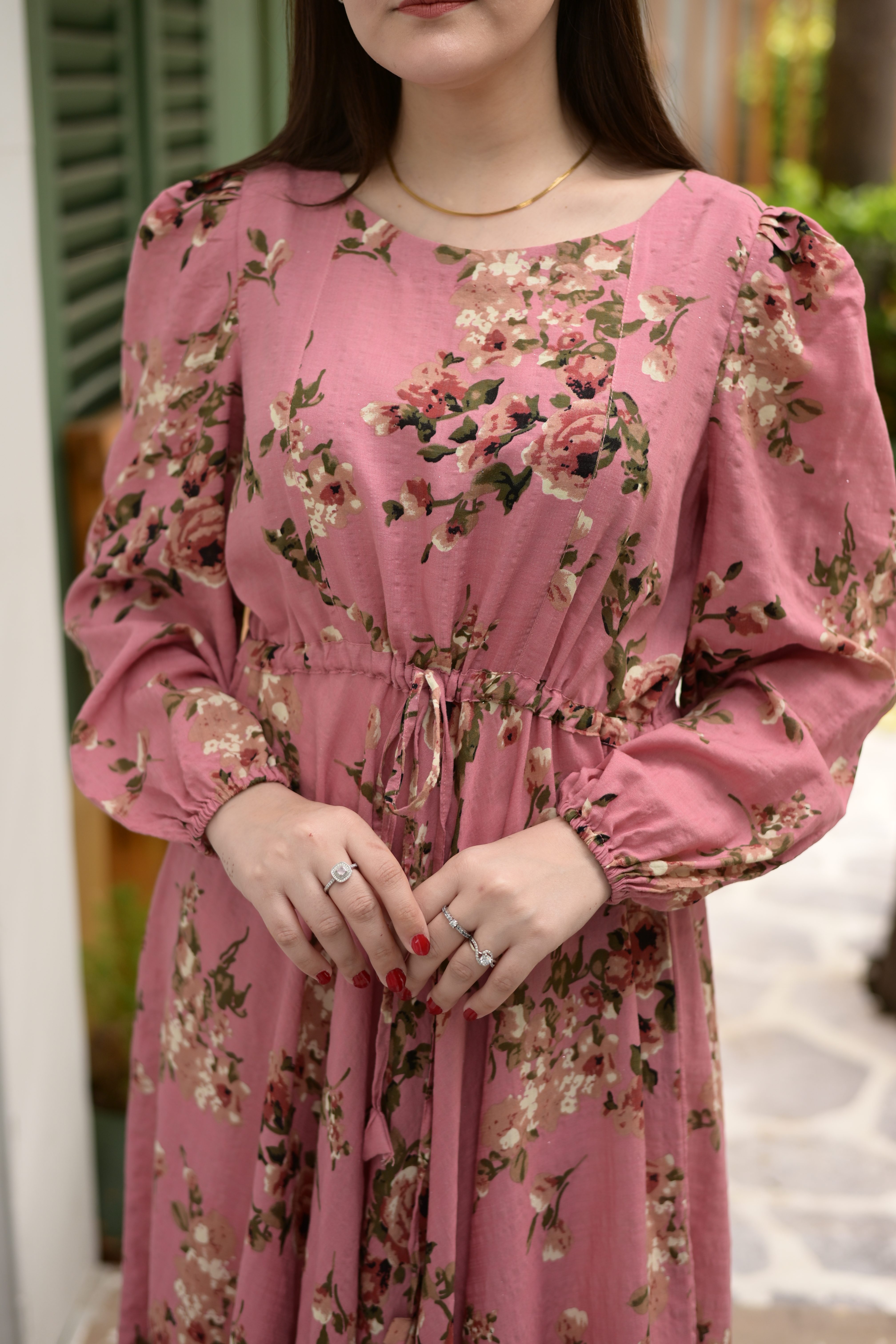 Baby Pink Rose Dress - Image 7