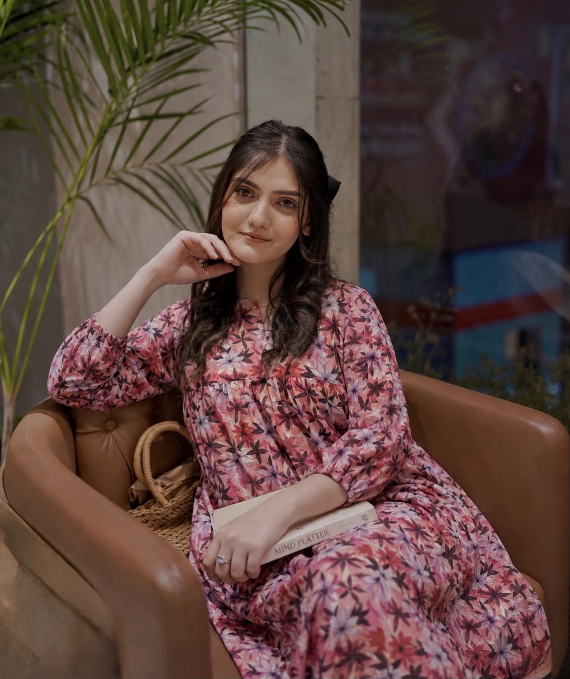 Lawn-Pink Floral Dress - Image 3