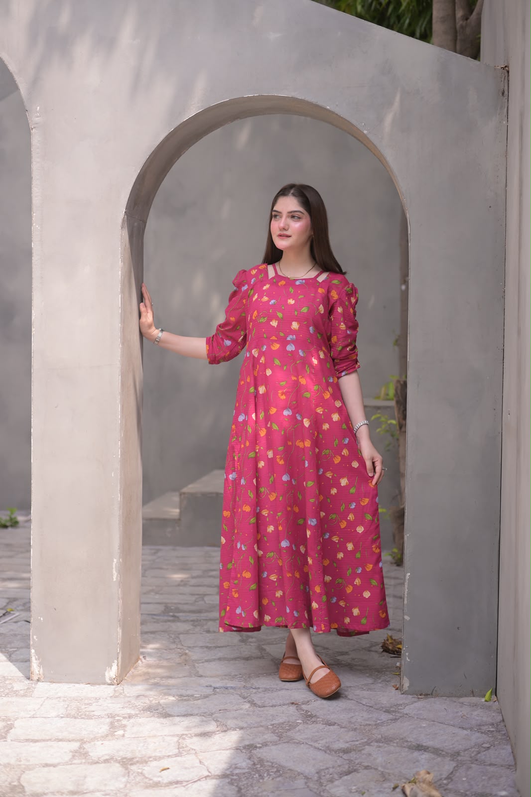 Pink Multi Floral Dress