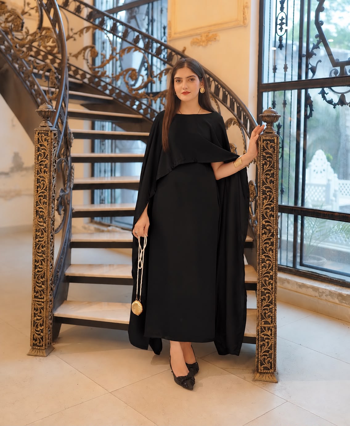 Shamooz Silk-Black Aloruh Dress.