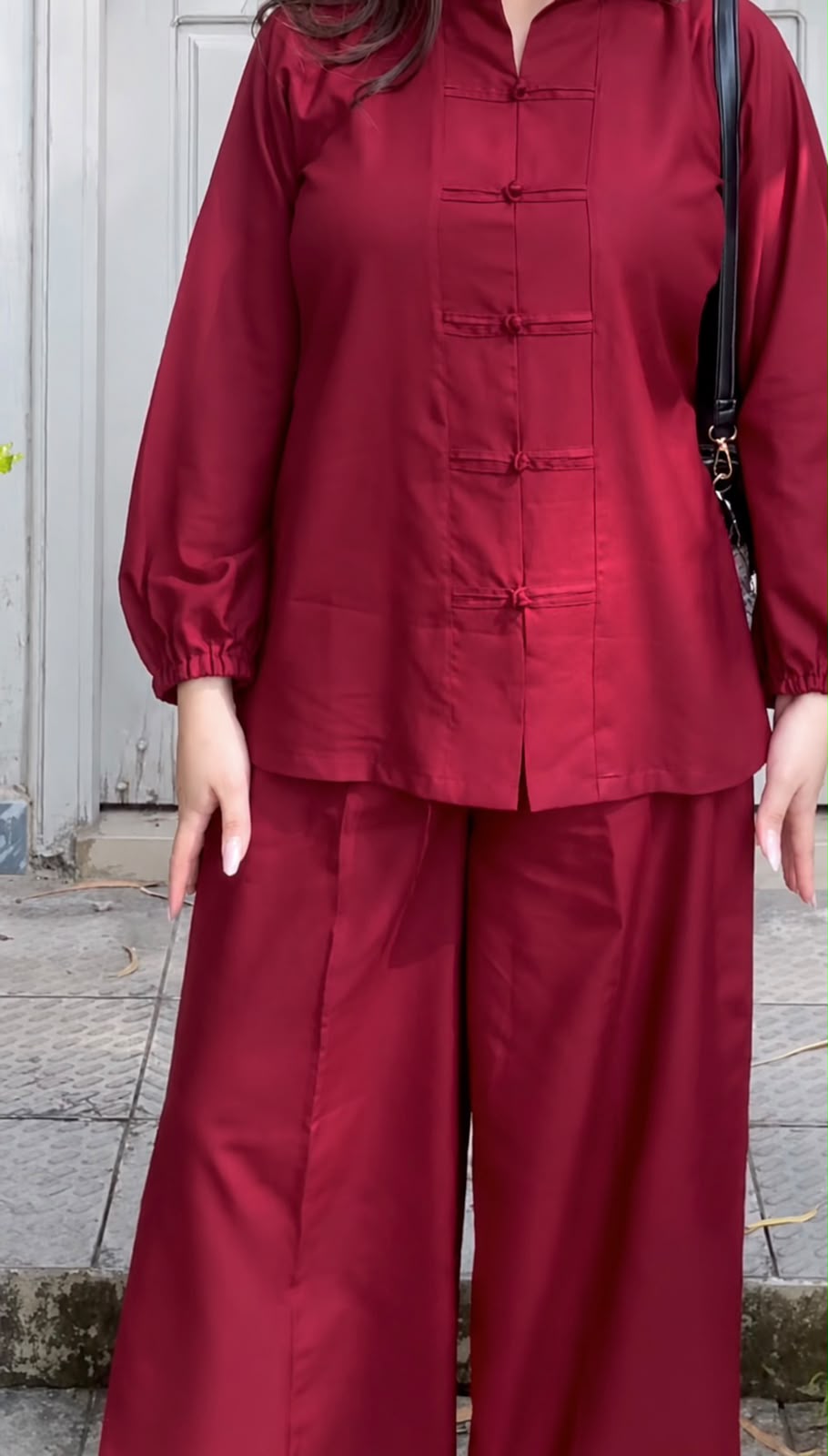 Marina-Royal Maroon Coord Set - Image 8